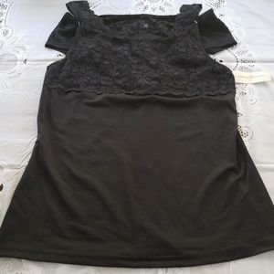 NWT Super soft black camisole w/panties